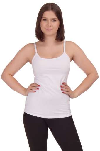 Koszulka wąskie ramiączko bawełniana sportowa 2XL