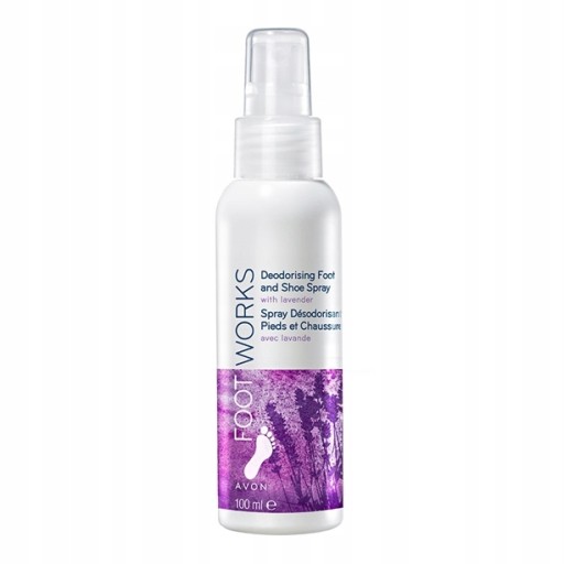 avon Foot Works Lawendowy spray do stóp 100 ml