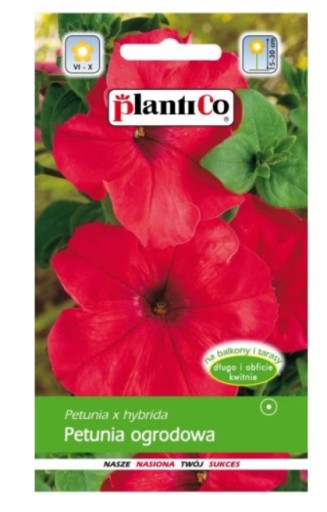 PlantiCo Petunia ogrodowa czerwona 0,05g