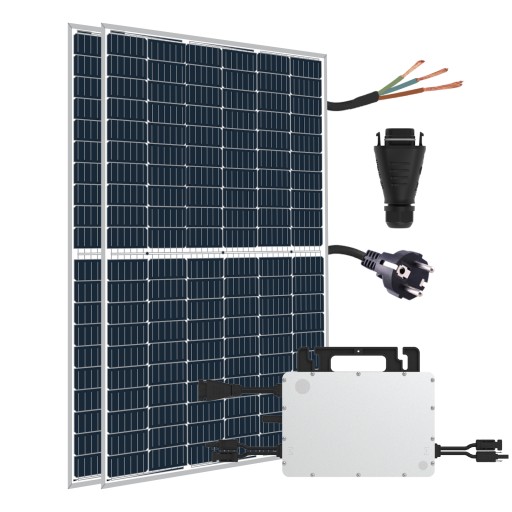 ZESTAW SOLARNY na balkon FOTOWOLTAIKA 720W z falownikiem HMS 800W WIFI