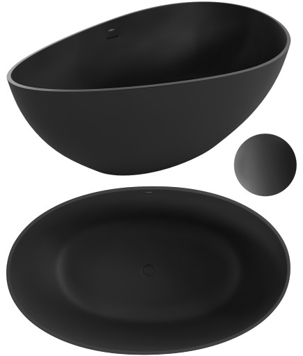 MEXEN PARMA WANNA WOLNOSTOJĄCA 160x95 KONGLOMERAT
