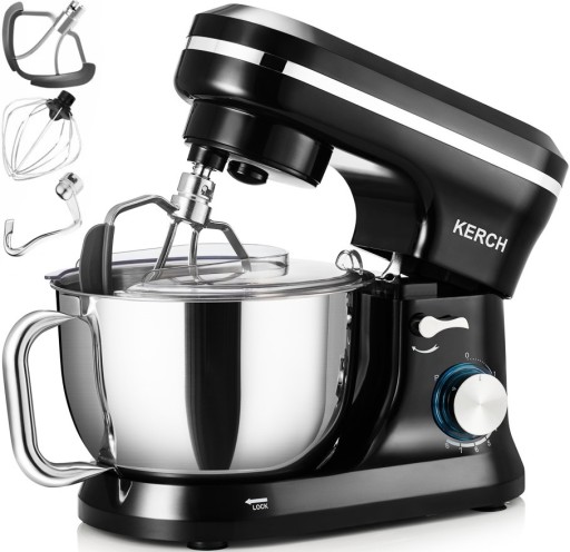 ROBOT KUCHENNY PLANETARNY MIKSER KERCH FERRO BLACK 4,5L AKCESORIA