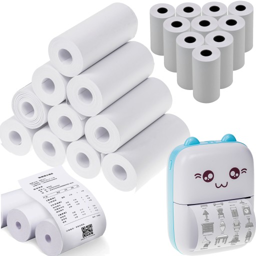 PAPIER TERMICZNY DO DRUKARKI DRUKUS ZESTAW 10 X ROLKA PAPIERU
