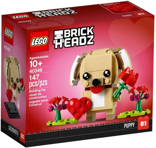 LEGO Brickheadz 40349 Walentynkowy szczeniaczek