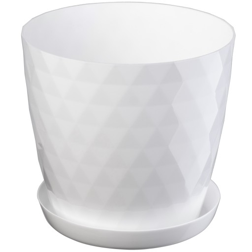 DONICZKA + PODSTAWKA CRISTAL BIAŁA 20cm KOLORY