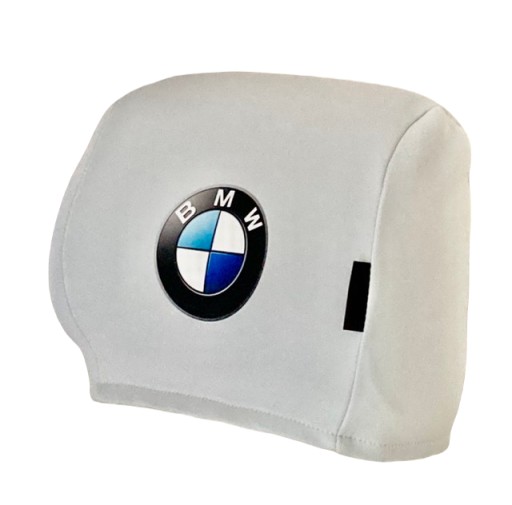 Bmw Pokrowce na zagłówki z Logo 2 szt.Białe