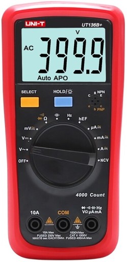 Miernik multimetr PRĄDU NAPIĘCIA AC/DC UT136B+