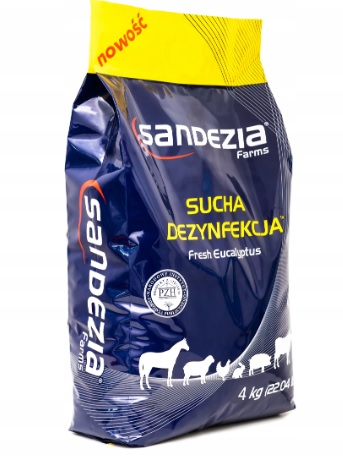 Sandezia sucha dezynfekcja 4kg bakterie wirusy !!
