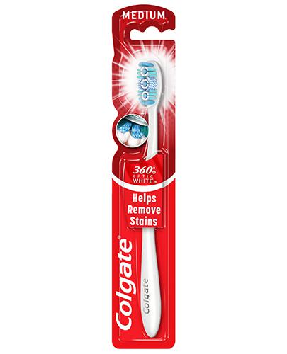 Colgate 360 Optic White Medium Szczoteczka do zębów 1 szt.
