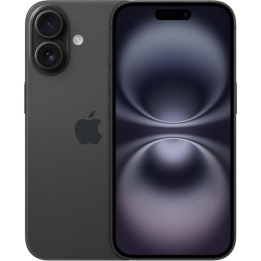 Smartfon APPLE iPhone 16 128 GB Czarny MYE73HX/A