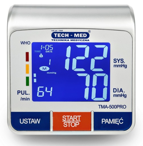 CIŚNIENIOMIERZ NARAMIENNY automatyczny ELEKTRONICZNY 22-42cm ETUI TECH-MED