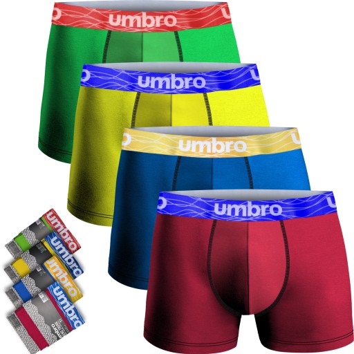 UMBRO szorty męskie dopasowane 4PAK bokserki rozmiar XL