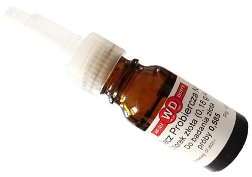 CHLOREK ZŁOTA Ciecz probiercza Au 0,18g 10 ml