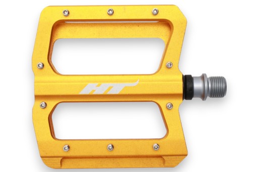 MOCNE PEDAŁY PLATFORMOWE HT AN01 - Gold # DH Enduro FR Dirt MTB