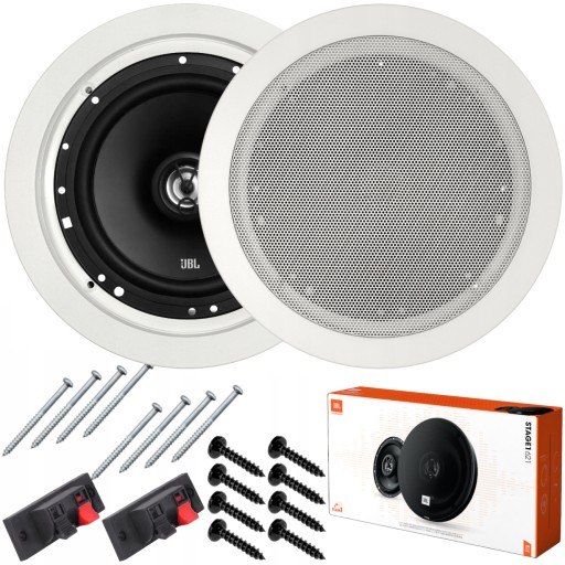 2x Głośniki sufitowe JBL 165mm 175W do Restauracji Baru Pubu Biura Gabinetu
