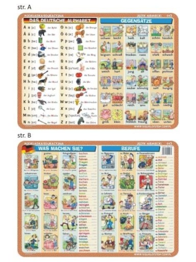 PODKŁADKA EDU. 043 -DAS ALPHABET, DIE GEGENSTZE...