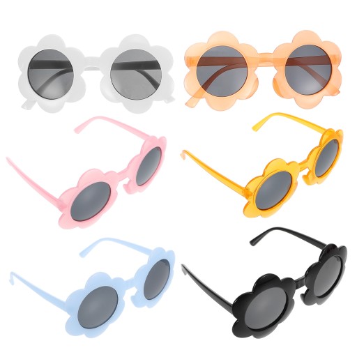 KWIATOWE OKULARY PRZECIWSŁONECZNE JELLY COLOR luzem