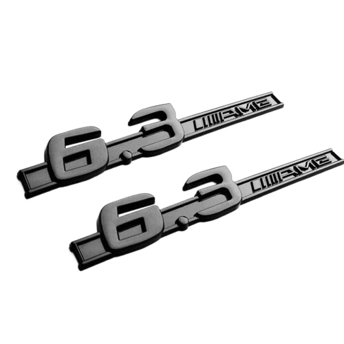 6.3 AMG C63 S63 Mercedes emblemat znaczek (para)