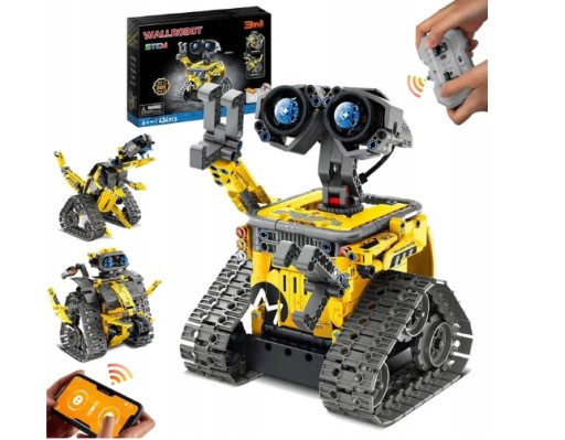 Programowalny Robot Wall z aplikacją i pilotem dla dzieci 434 elementy