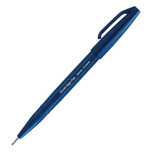Brush Sign Pen PENTEL pisak pędzelkowy granatowy