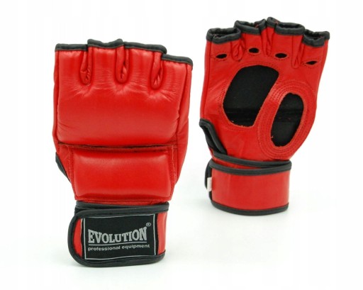 RĘKAWICE MMA SKÓRZANE NA WOREK EVOLUTION r. M
