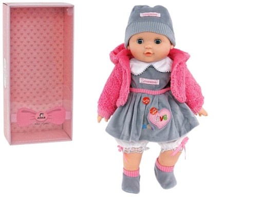 LALKA BOBAS 40cm MÓWI ŚPIEWA ZAMYKA OCZY