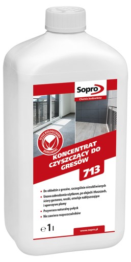 SOPRO FIR 713- koncentrat czyszczący do gresów, 1