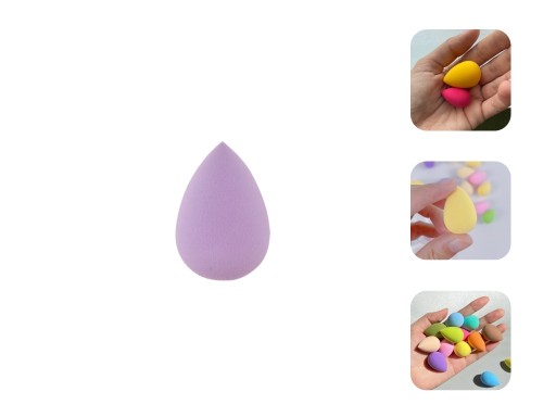 Gąbka do makijażu blender MAŁA super miękka purple