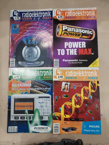 Radioelektronik - rocznik 1999 - niekompletny brak nr od 9 do 12