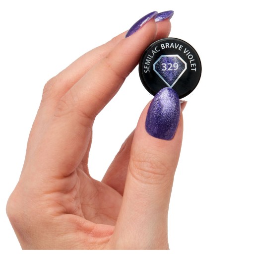 SEMILAC LAKIER HYBRYDOWY 329 BRAVE VIOLET 7ml