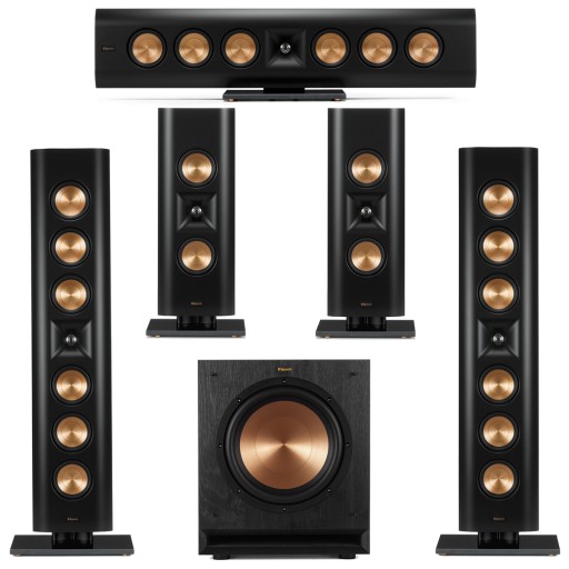 KLIPSCH ON-WALL RP-640D RP-240D SPL-100 Zestaw 5.1 450 W