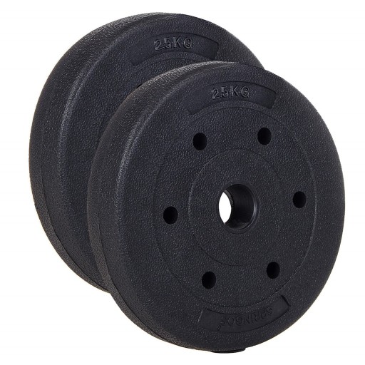 OBCIĄŻENIE ZESTAW TALERZE 2x2,5kg OBCIĄŻENIA KOMPOZYTOWE BITUMICZNE 29mm