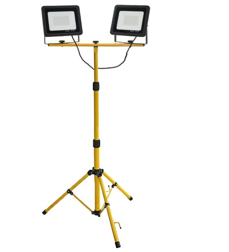 LAMPA HALOGEN LED NA STATYWIE STOJAKU 2 x 50W