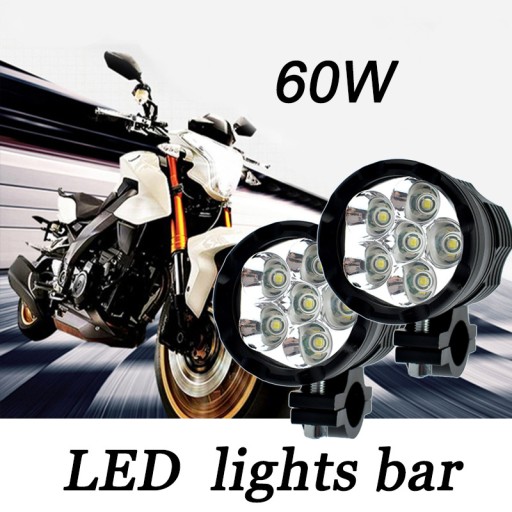 2 x HALOGEN REFLEKTOR 6 LED CREE XML2 WŁĄCZNIK