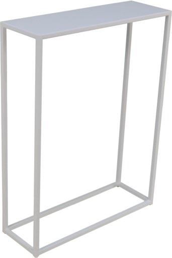 Konsolka Loft Wąska Metal 60x20h78 Biała