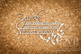 Cytat- Dziecko jest cudem- Baby lily