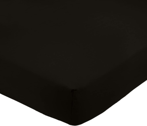 Prześcieradło z Gumką Mikrofibra Czarne 180x200 cm AMAZON