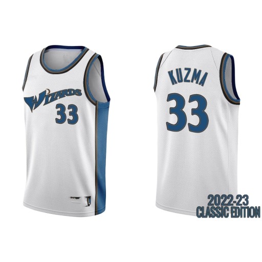 Washington Wizards #33 Kyle Kuzma 75th Anniversary City Blue Jersey, 3XL