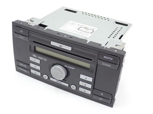 RADIO 6000 CD FABRYCZNE EUROPA FORD FIESTA MK6 FUSION LIFT 08R