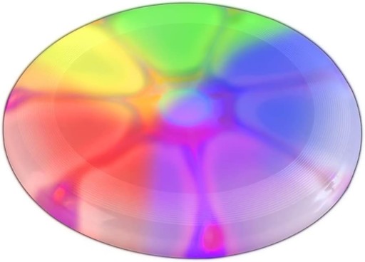 Frisbee Migające LED zabawny latający dysk na świeżym powietrzu