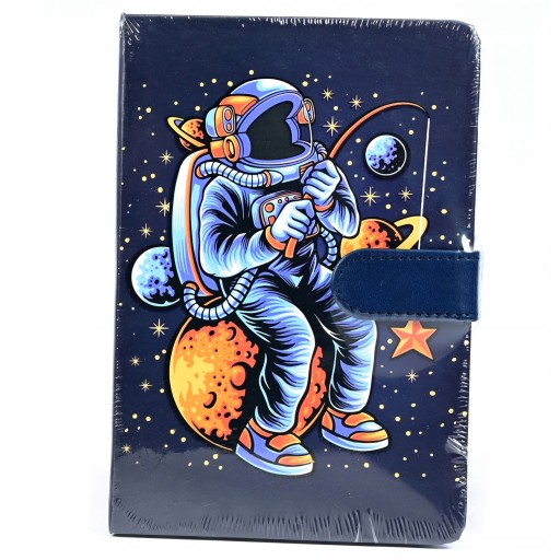 ZAMYKANY NOTES KOSMOS ZESZYT PAMIĘTNIK PLANETY KOSMONAUTA RÓŻNE KOLORY