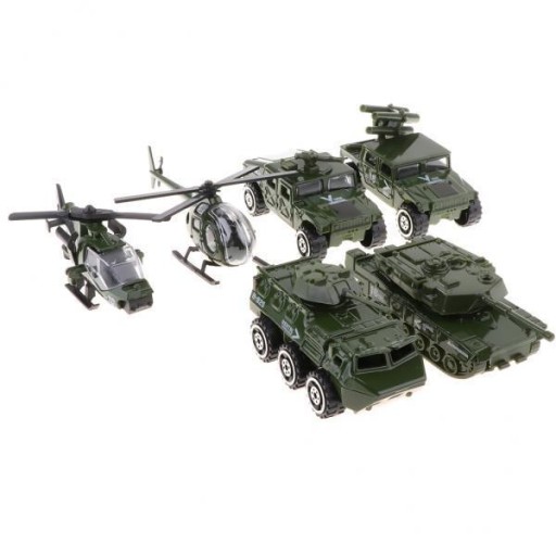 2x Children Diecast Vehicles 6 in 1 Assorted