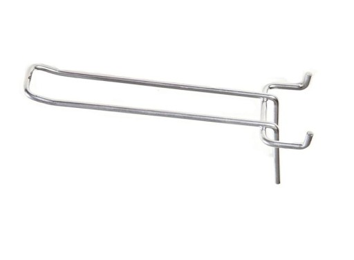 HAK PODWÓJNY NA PANEL SHOP WALL ZAWIESZKI 25cm