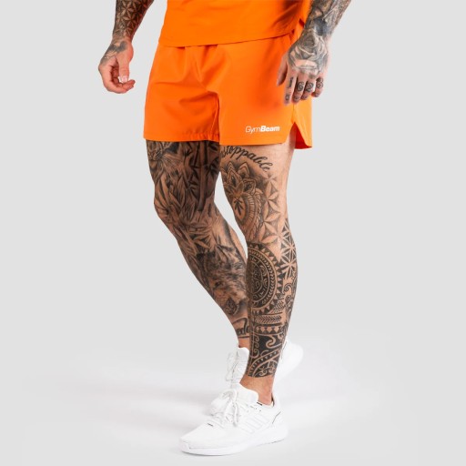 SPODENKI SPORTOWE TRN SZORTY NA SIŁOWNIĘ DO TRENINGU - GymBeam XXXL orange