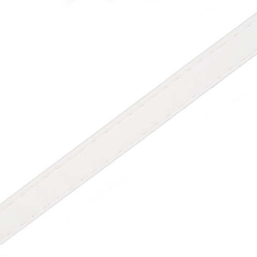 PASEK Z EKOSKÓRY PRZESZYTY 10 mm - BIAŁY