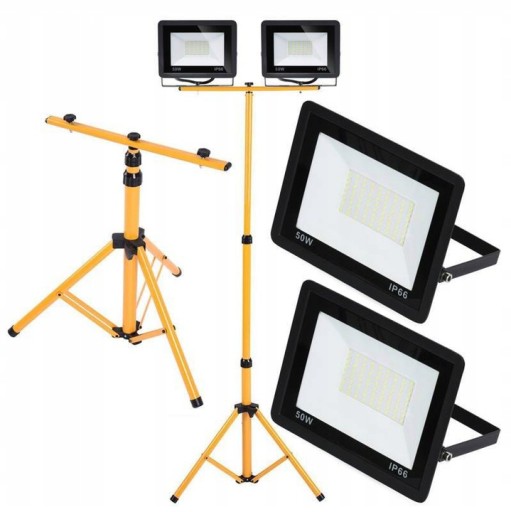 HALOGEN LED NAŚWIETLACZ LAMPA + ROBOCZY STATYW