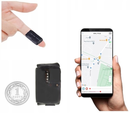 MINI LOKALIZATOR GPS PODSŁUCH NA ŻYWO ONLINE Z NAGRYWANIEM NA KARTĘ SD