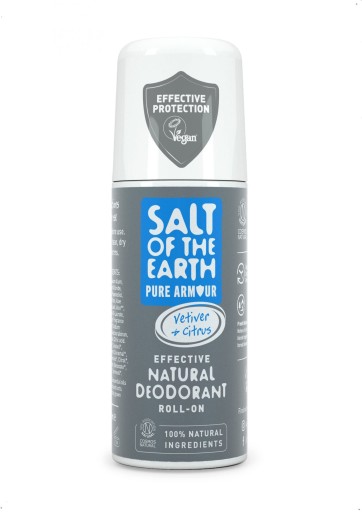 SALT OF THE EARTH NATURAL DEODORANT FOR MEN PURE ARMOR EXPLORER ( NATURA L