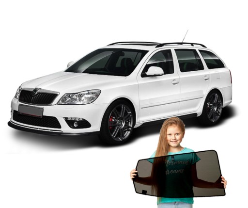 ZASŁONKI NA MAGNESACH SKODA OCTAVIA 2 II KOMBI