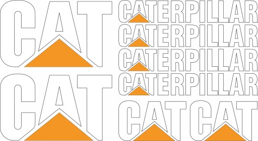 NAKLEJKI CAT CATERPILLAR KOPARKA ŁADOWARKA ZESTAW